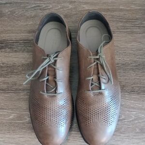 Cole Haan Tan Perforated Sneakers